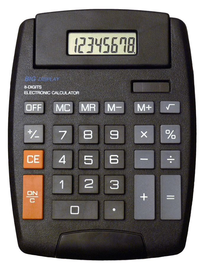 Basic Black Electronic Calculator