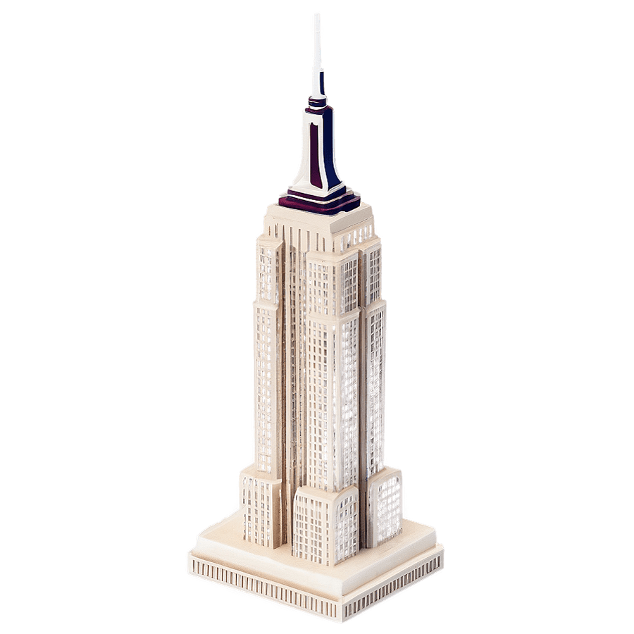 Empire State Building Aerial Shot PNG dpl