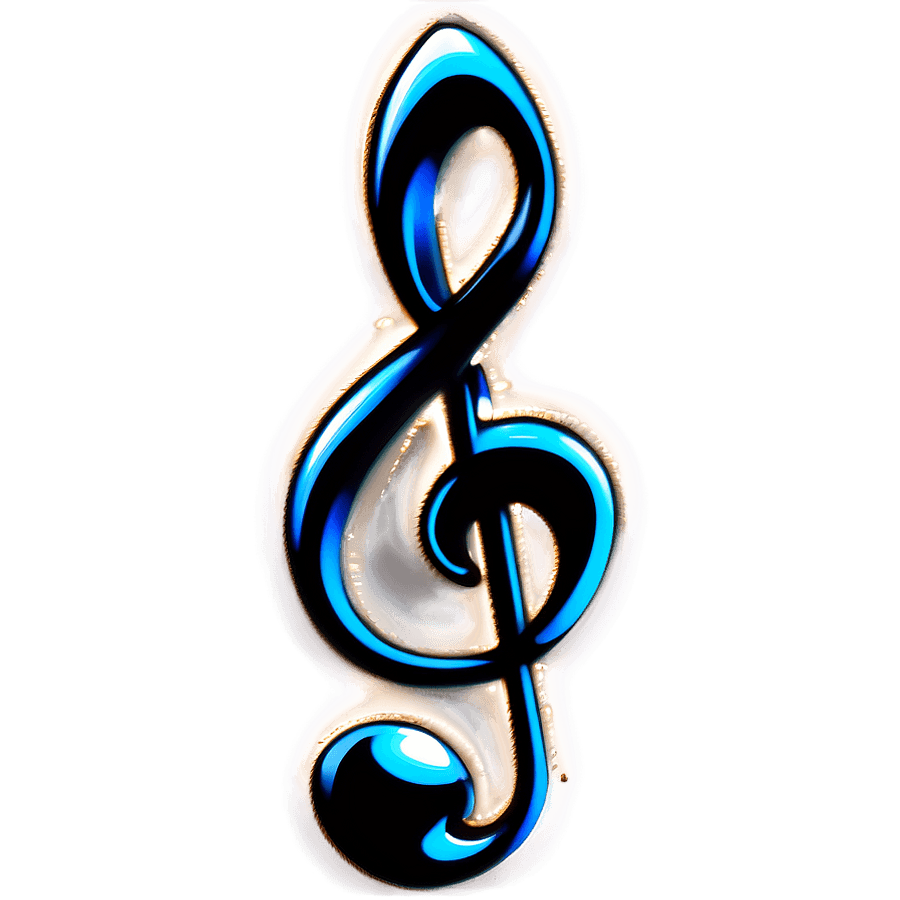 Animated Treble Clef PNG 05252024