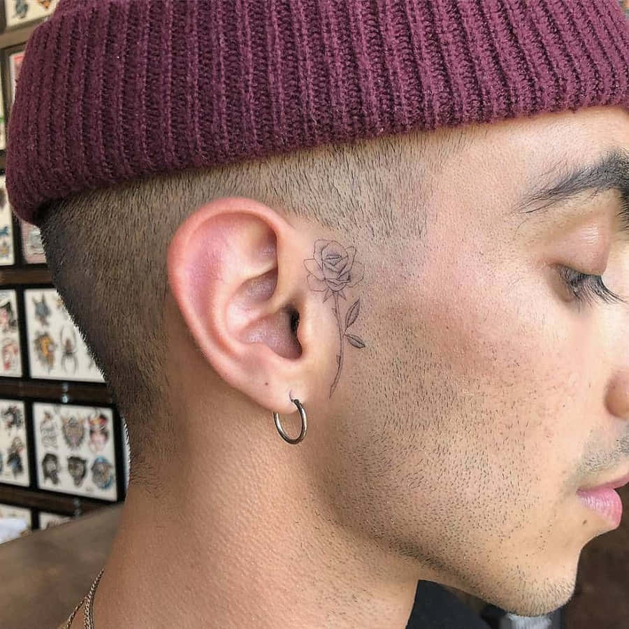 MachenSie eine Aussage mit einem Gesichtstattoo.