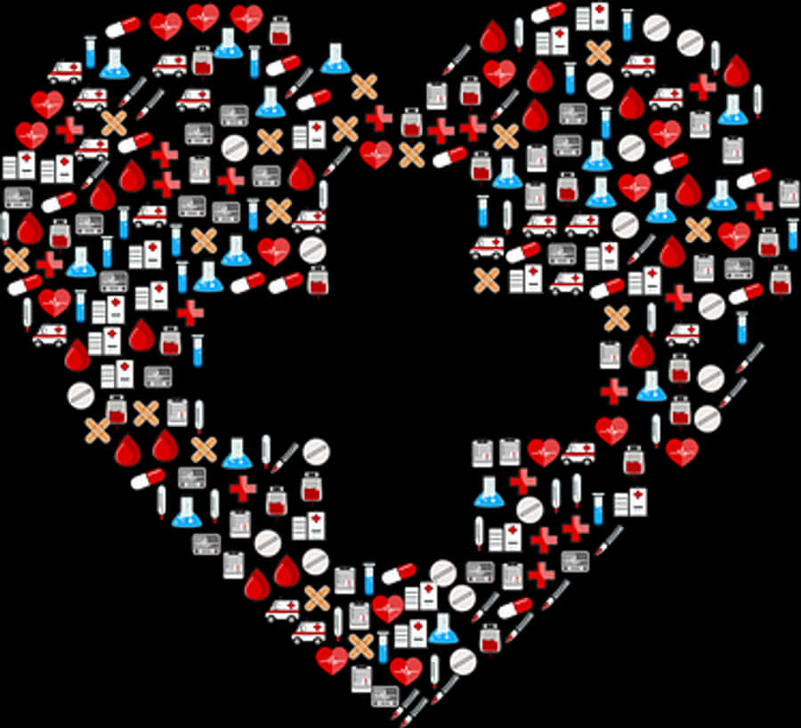 Medical Heart Collage