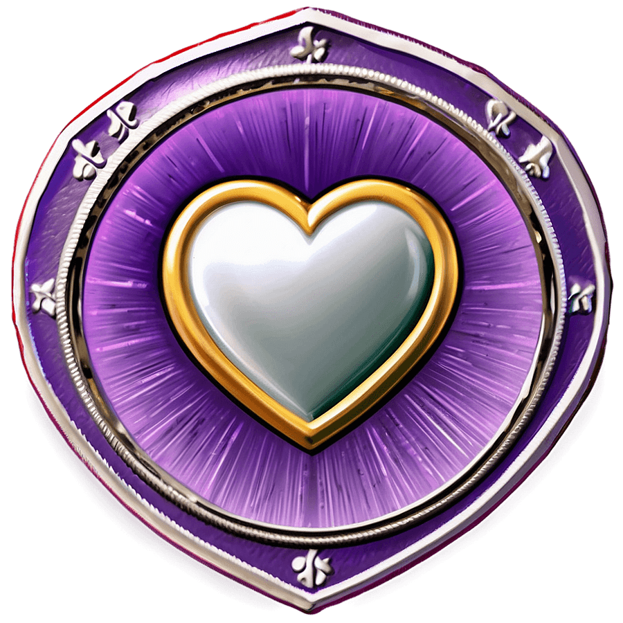 Purple Heart Badge PNG 05242024
