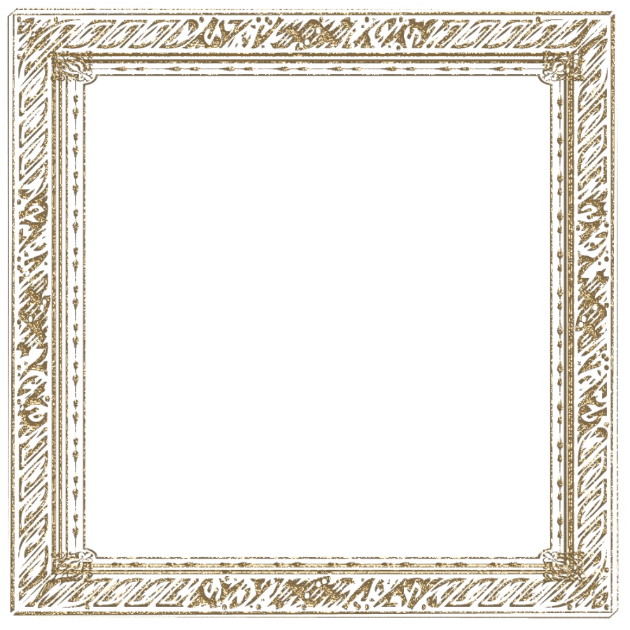 Ornate Golden Square Frame
