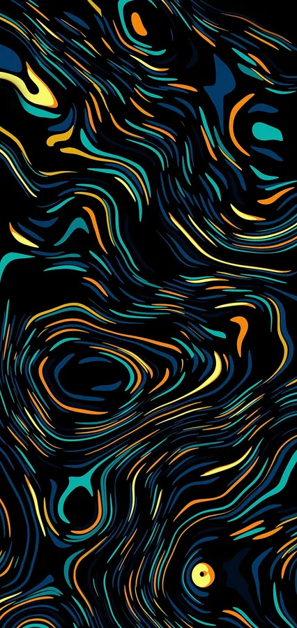 Abstract Neon Pattern Cool Android 