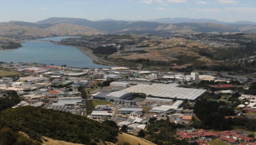 Luftaufnahme von Porirua Stadtlandschaft