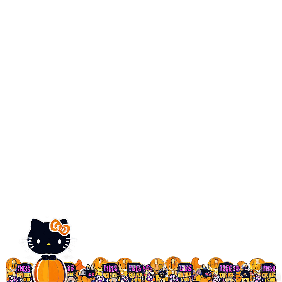 Hello Kitty Halloween Scarf PNG wpr