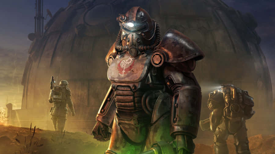 Fallout4 Power Armor 1920 x 1080 Hintergrundbild