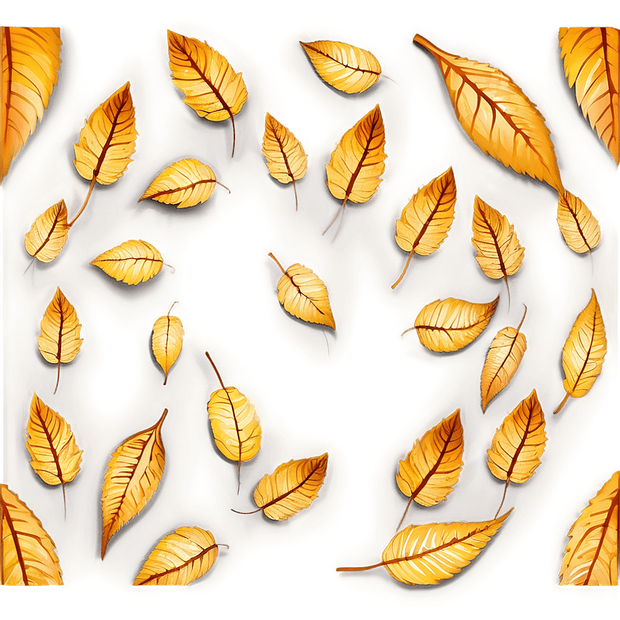 Abstract Fallen Leaves Pattern PNG 06292024