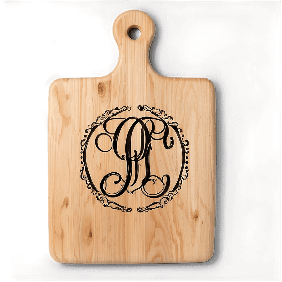 Monogrammed Cutting Board PNG 05262024