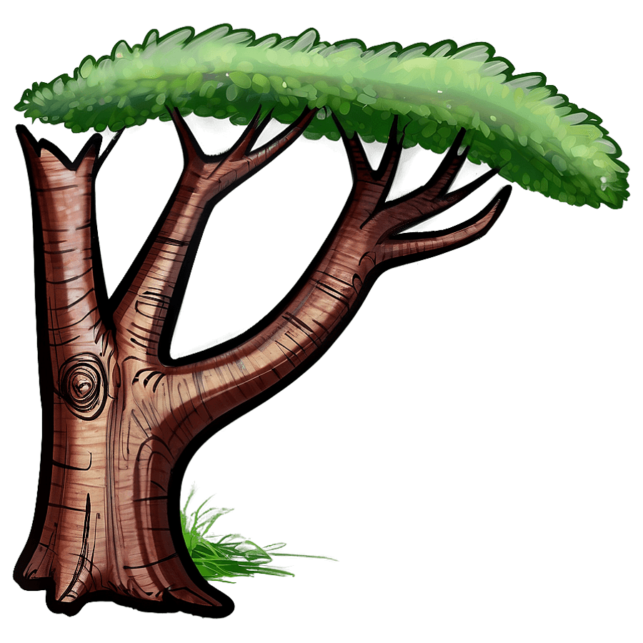 Playful Tree Sketch PNG 05252024