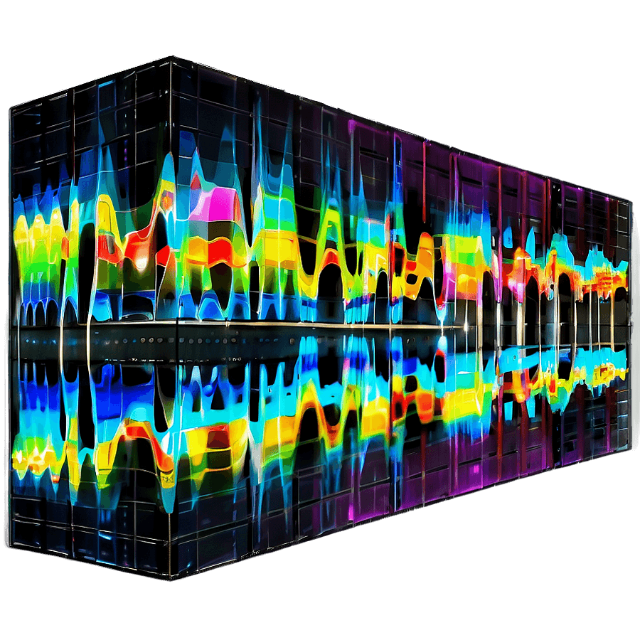 Modern Sound Wave Visualization PNG 05252024