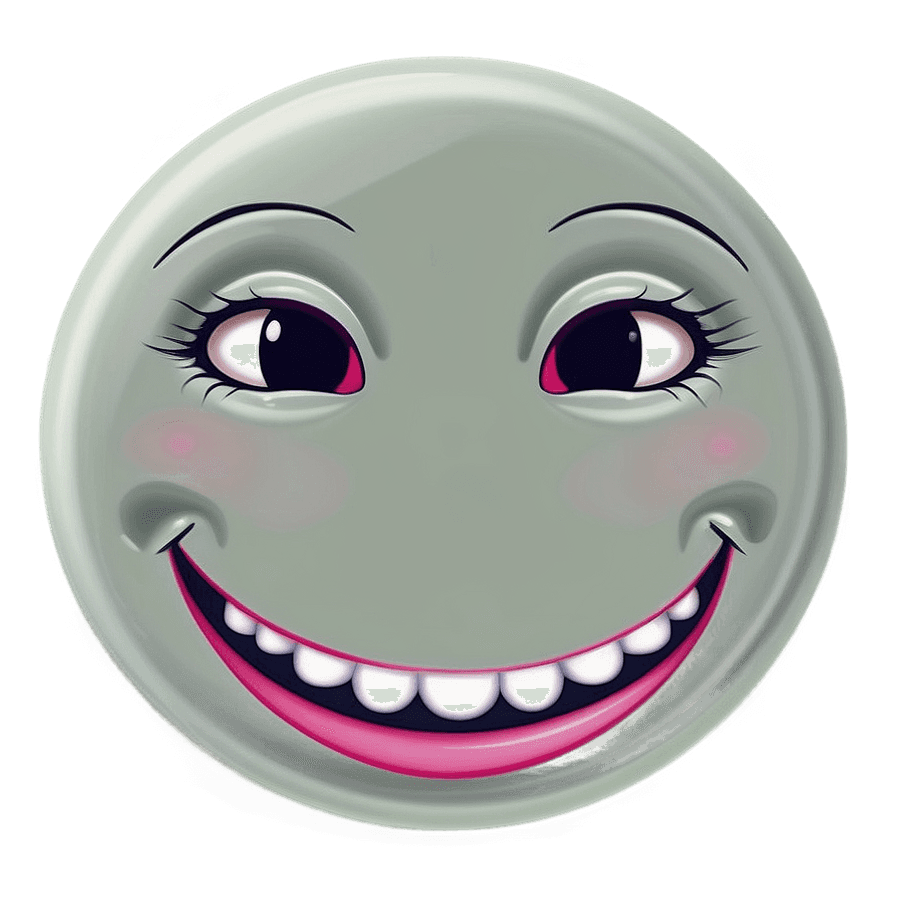 Gentle Smile Face PNG 87