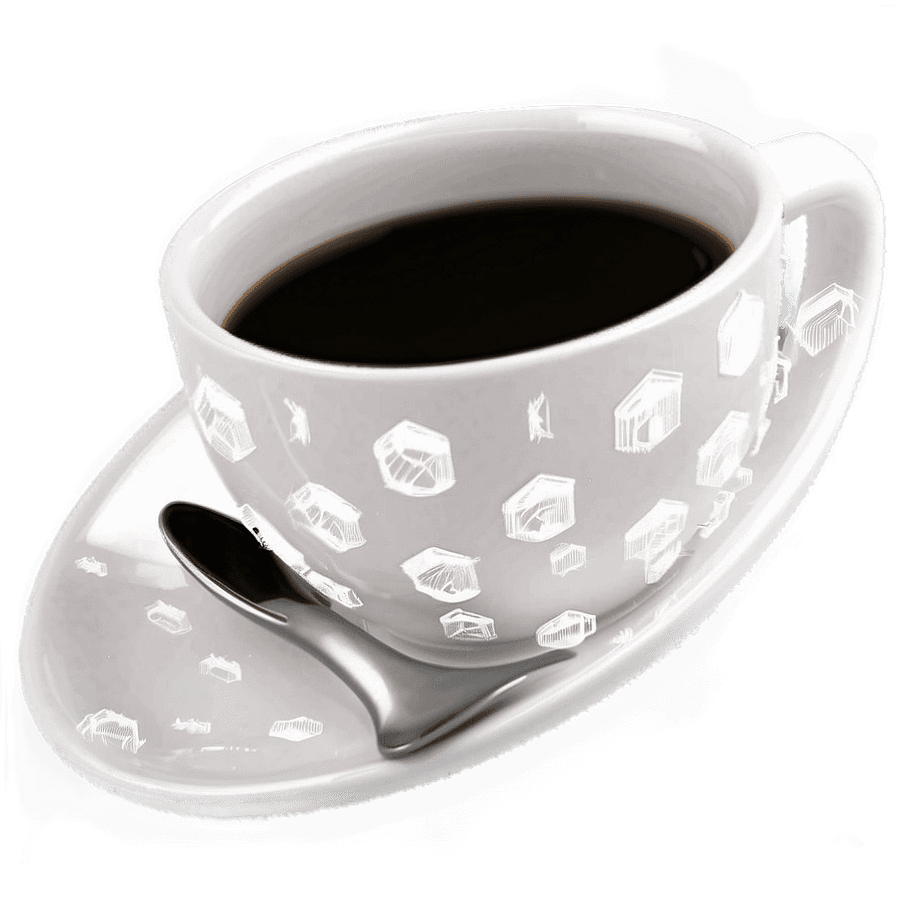 Cup of Coffee with Book PNG 97