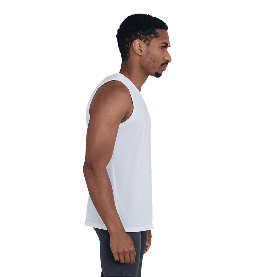 Essential White Tank Top Comfort PNG vfc76