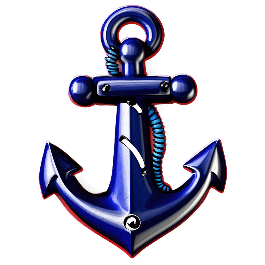 navy anchor d