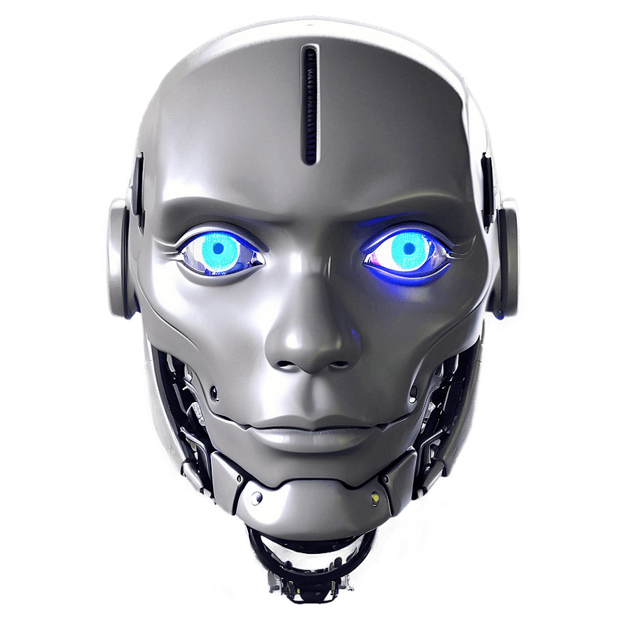 Simple Robot Head PNG 06212024