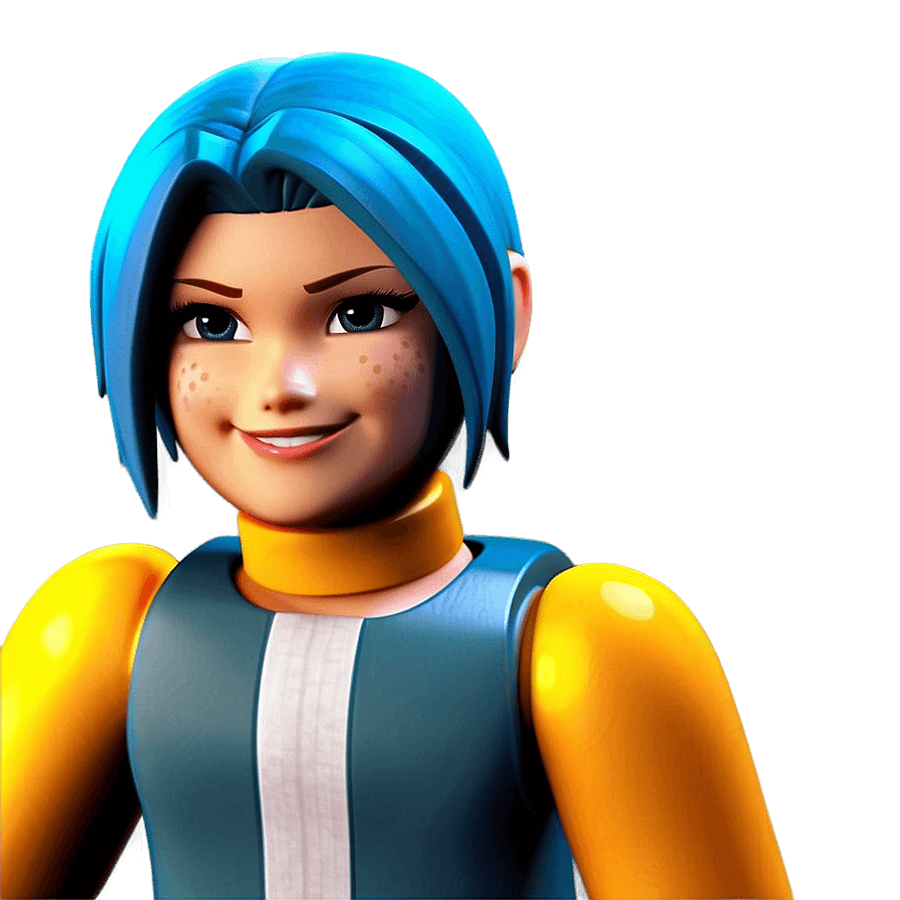 Cheerful Roblox Girl PNG hqo