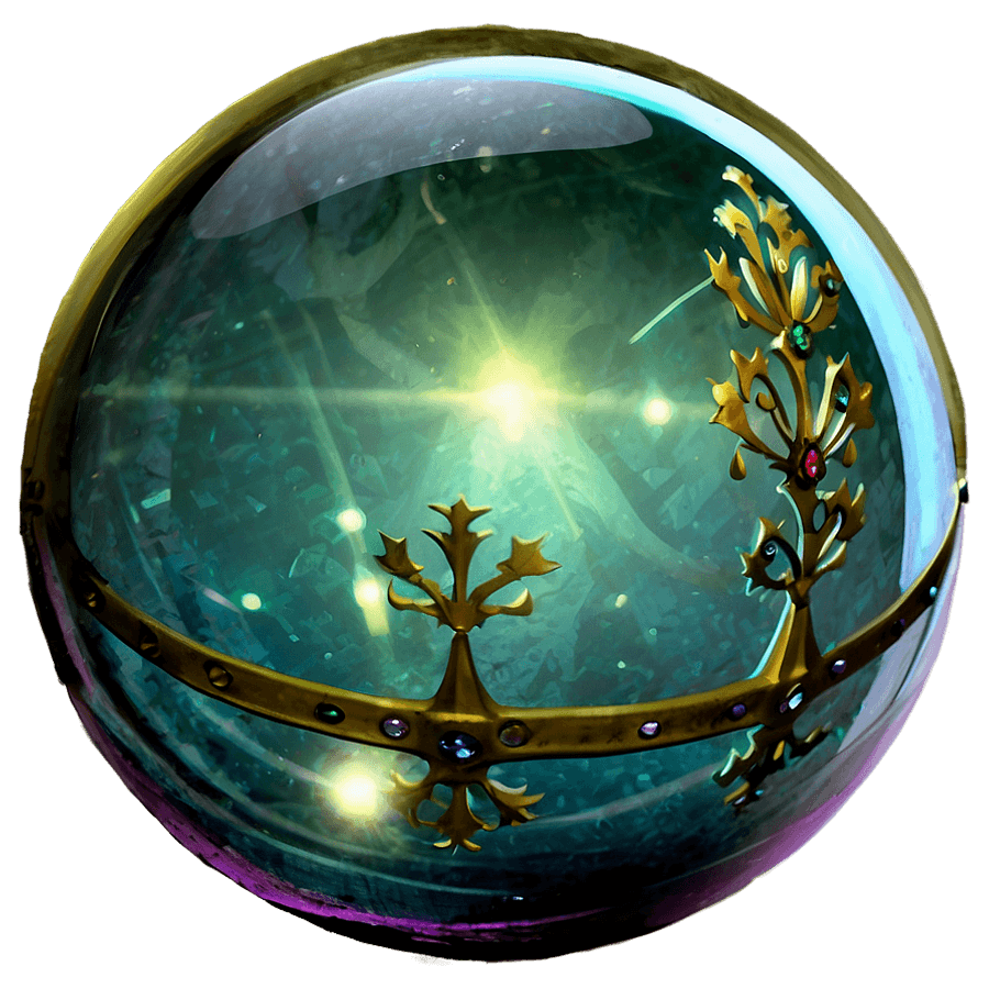 Ancient Crystal Ball PNG xkr45