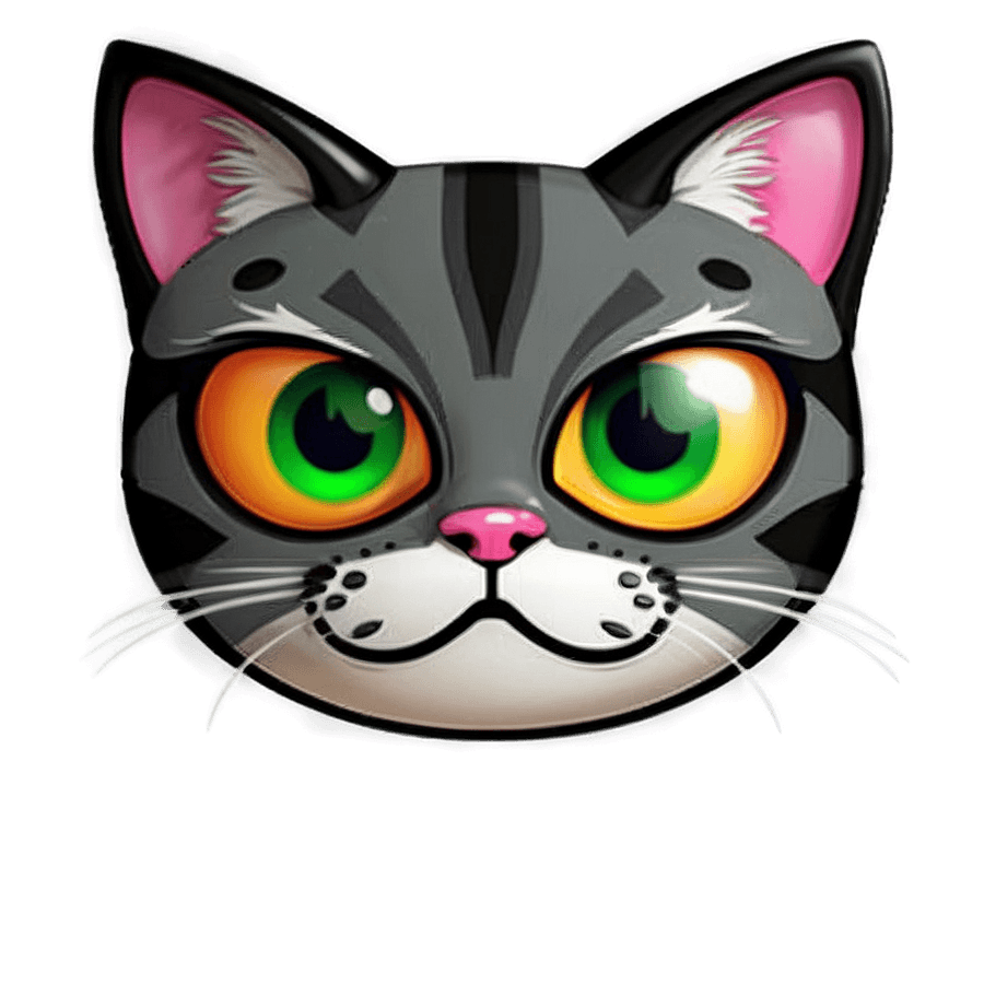 Cartoon Cat Emoji PNG txh