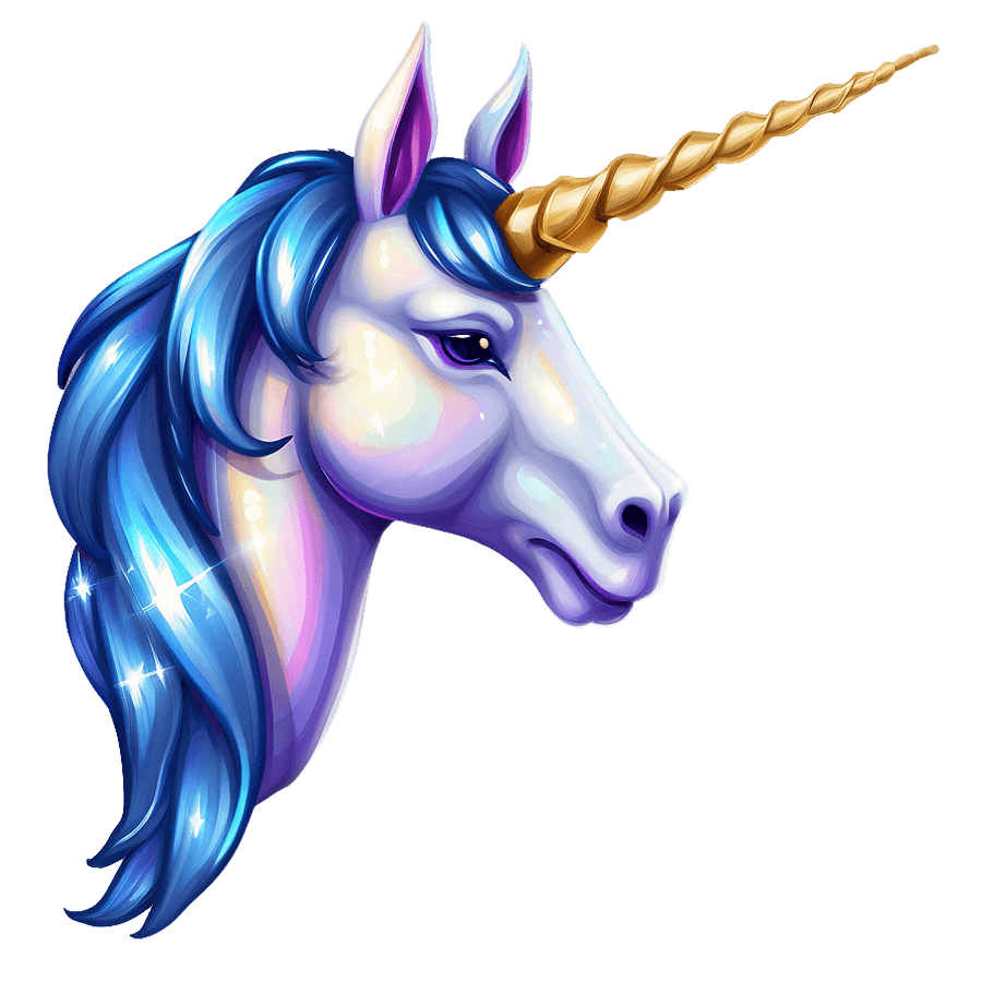 Shimmering Unicorn Horn Image PNG 05252024
