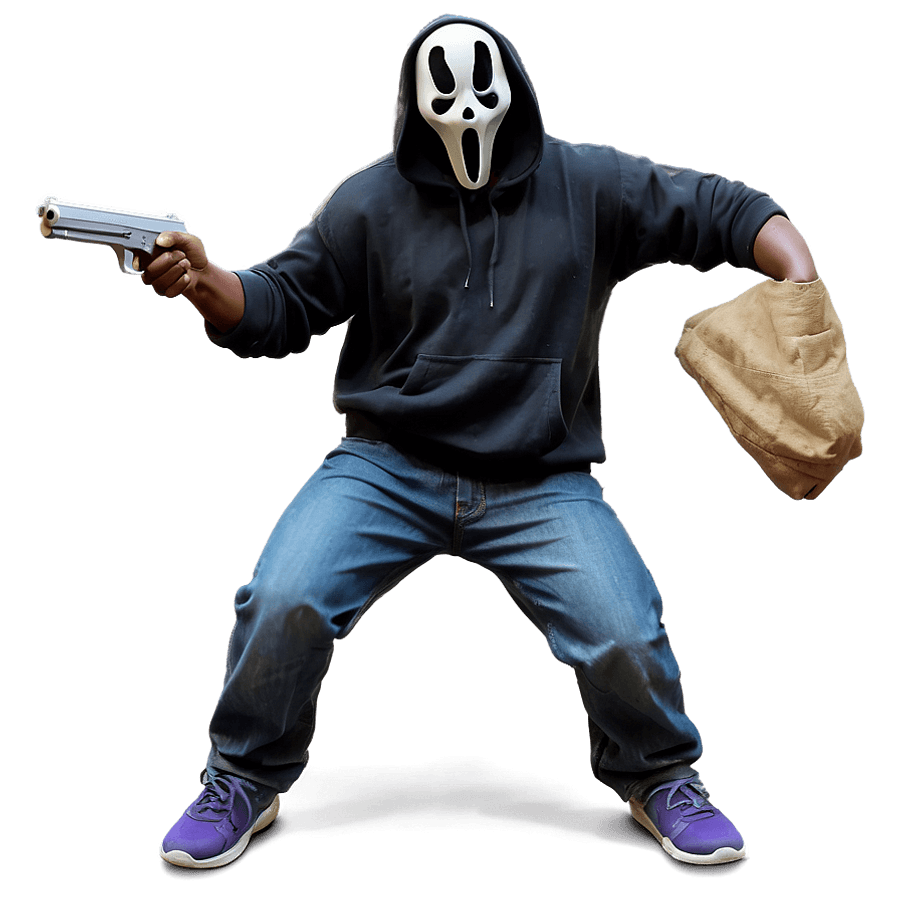 Ghostface Killer Stance PNG 05232024