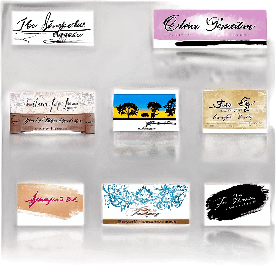 Artistic Signature Inspirations PNG 06282024