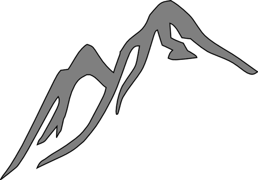 Abstract Mountain Range Silhouette