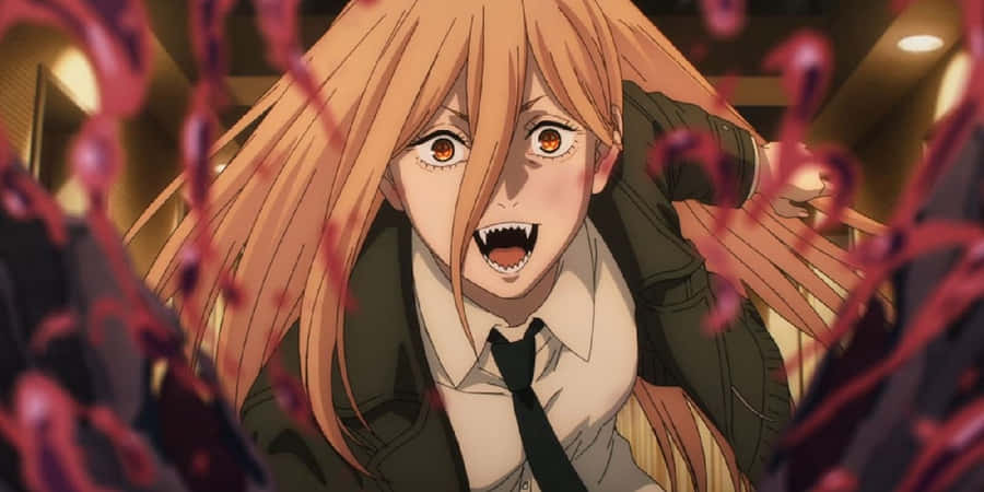 Chainsaw Man Power Schockierte Ausdruck