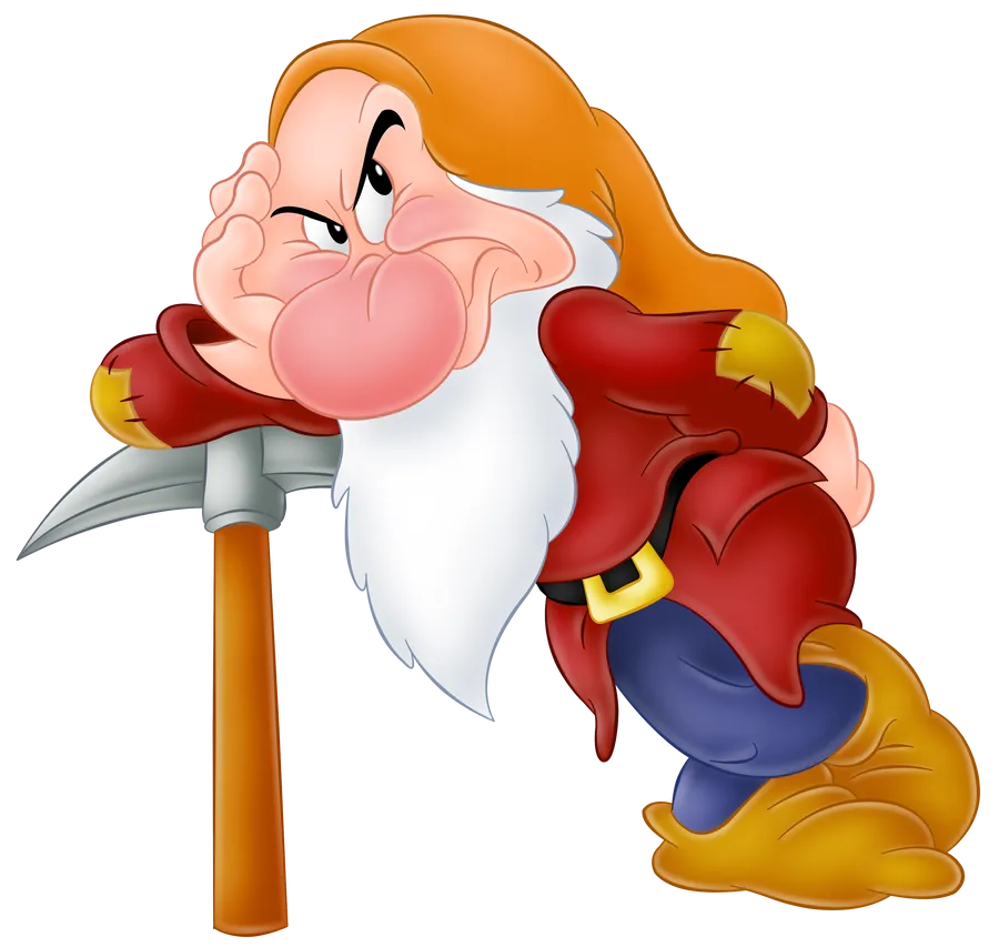Grumpy Dwarf Graphic Art wallpaper