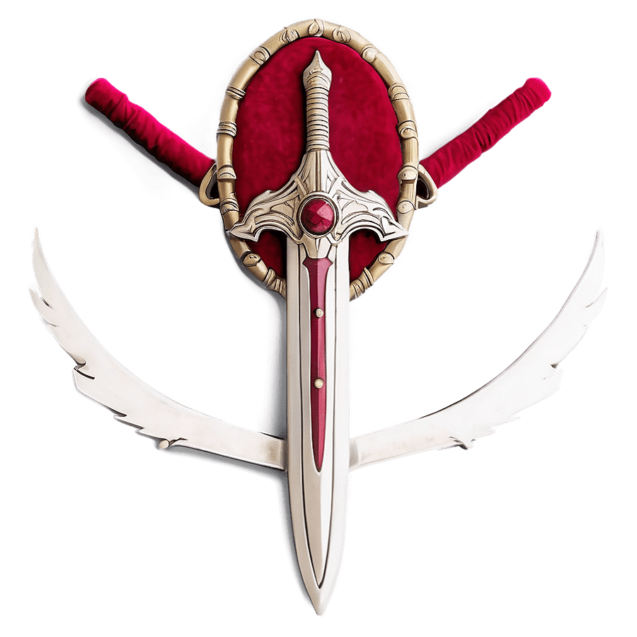 Claymore on Velvet Background PNG   06242024