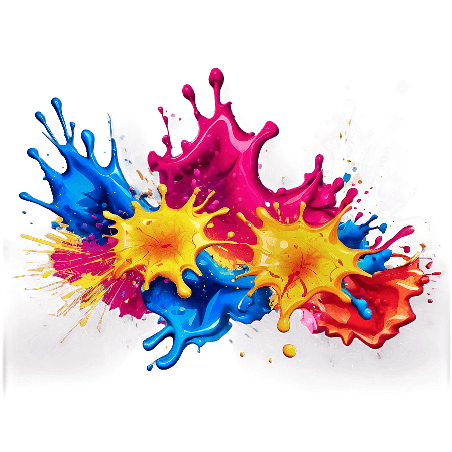 Abstract Splash Effect PNG 42
