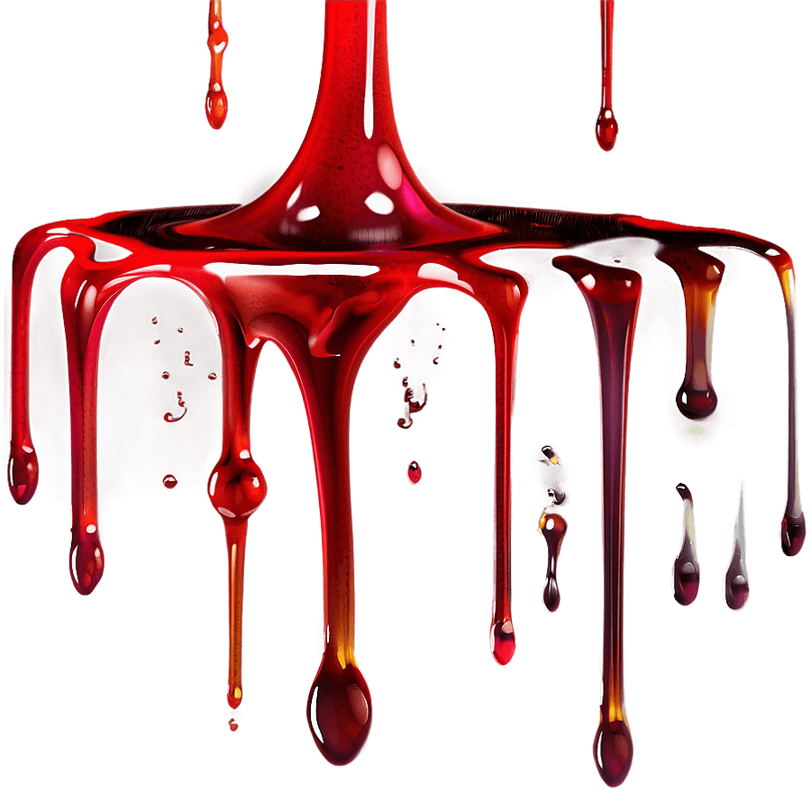 Liquid Blood Drip PNG 16