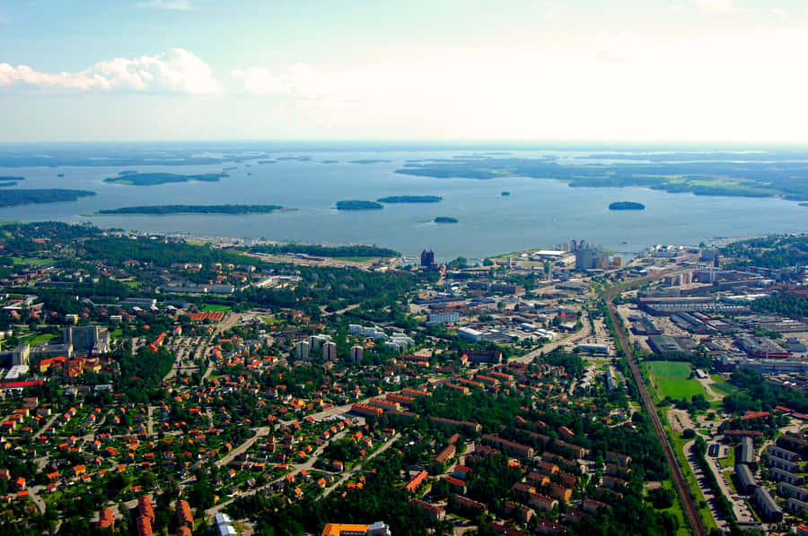 Västerås Sverige flygvy