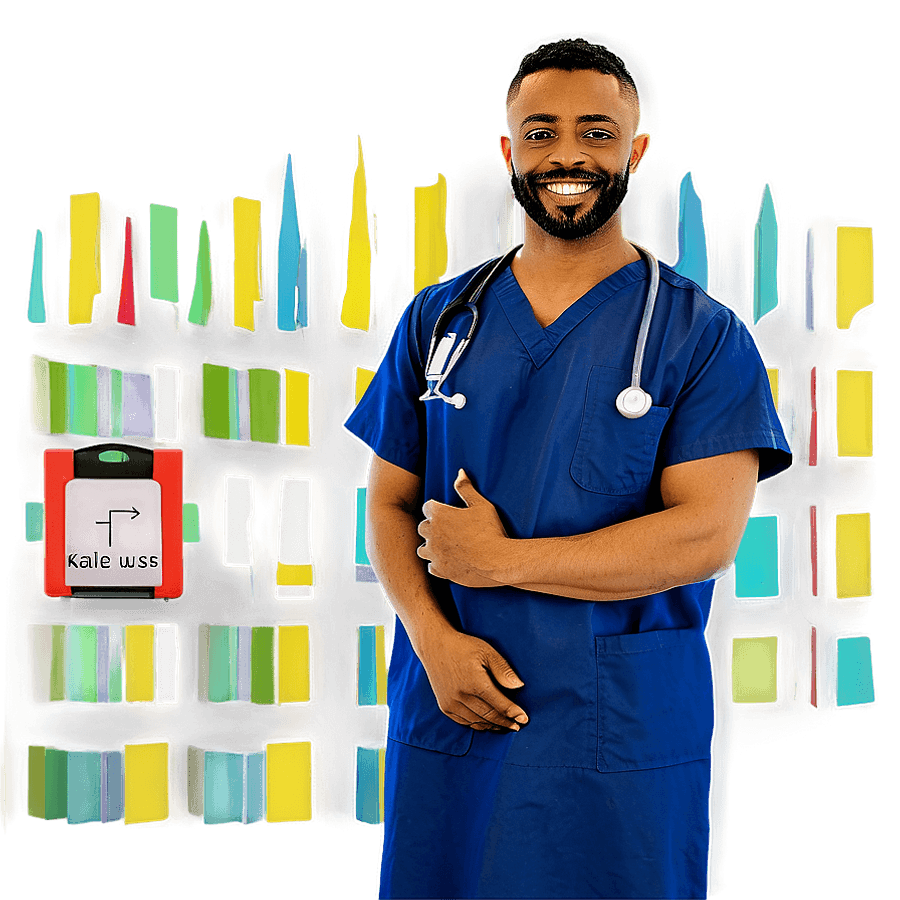 Male Nurse in Uniform PNG iqv