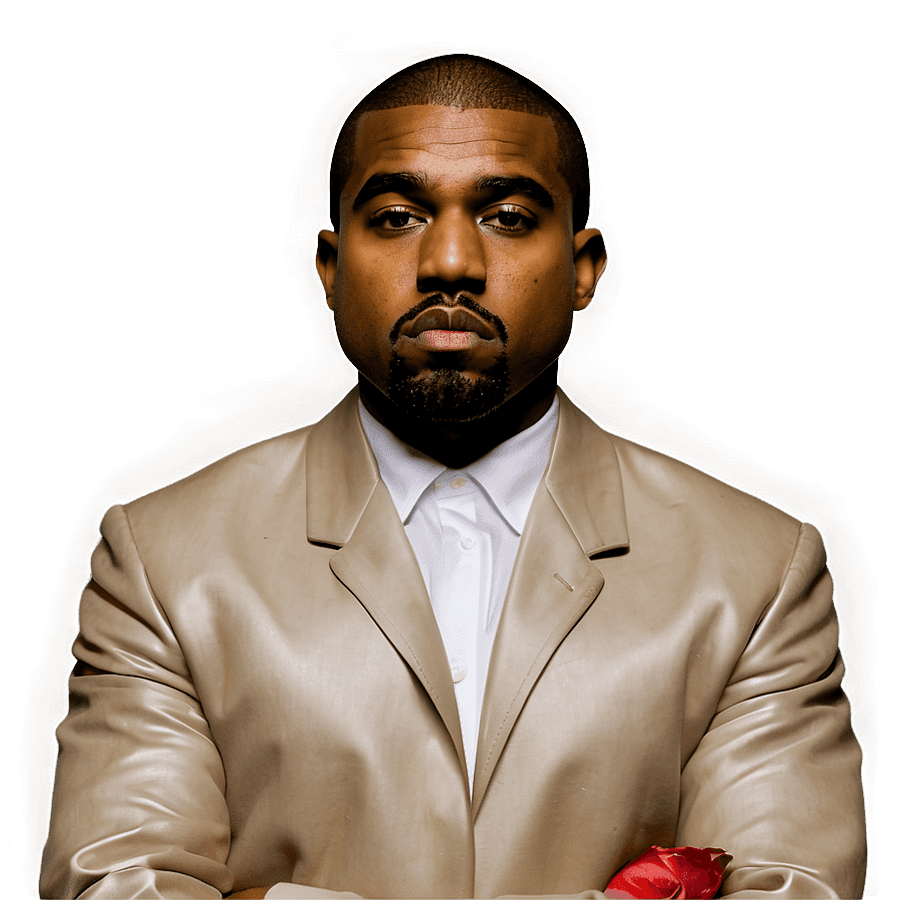 Kanye West Artistic Photoshoot PNG vxu4