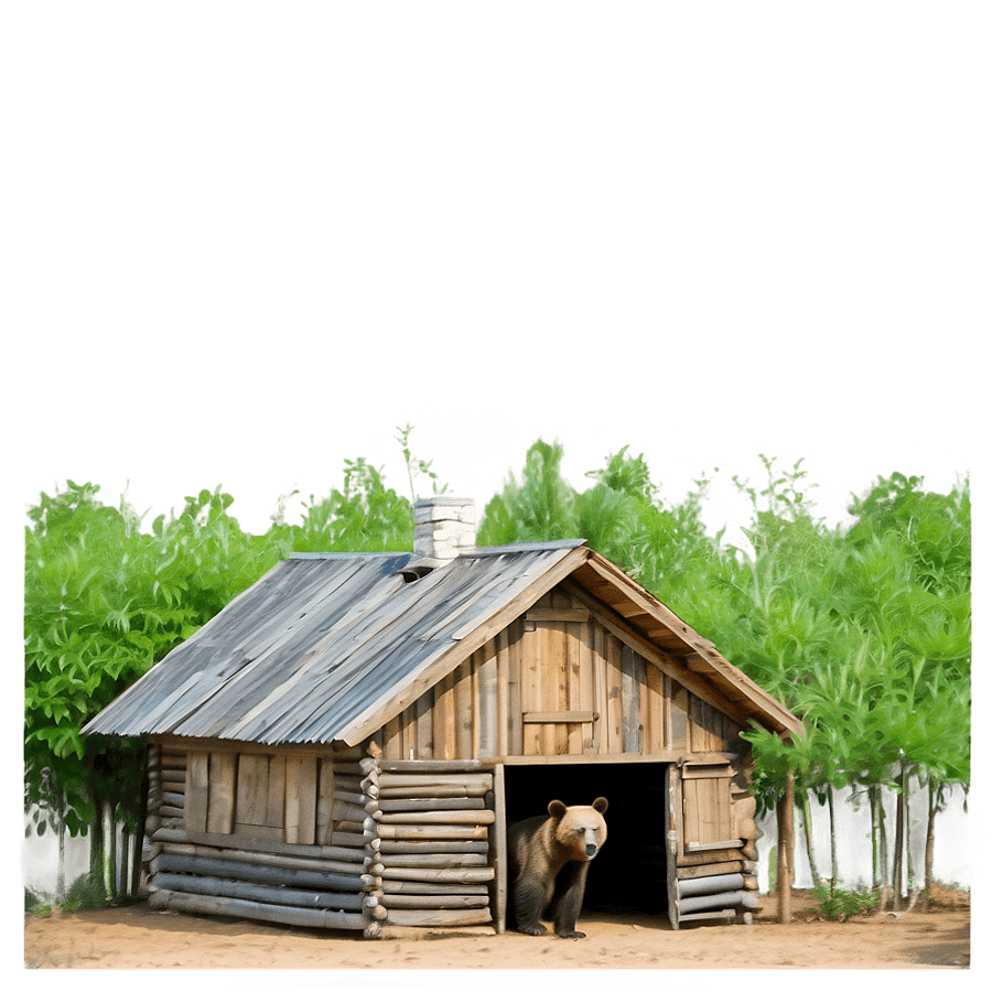 Bear's Rustic Home PNG 06272024