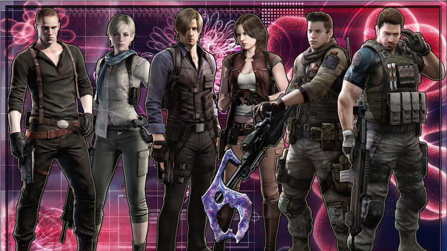 ResidentEvil-karakterer 1920 x 1080 baggrund