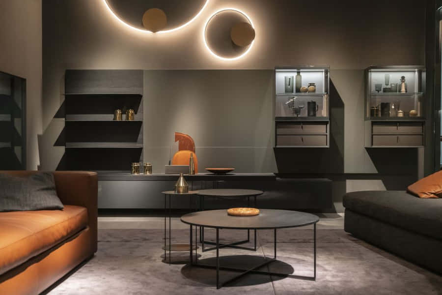 HomeInterior Modernes Wohnzimmer Beleuchtungsbild