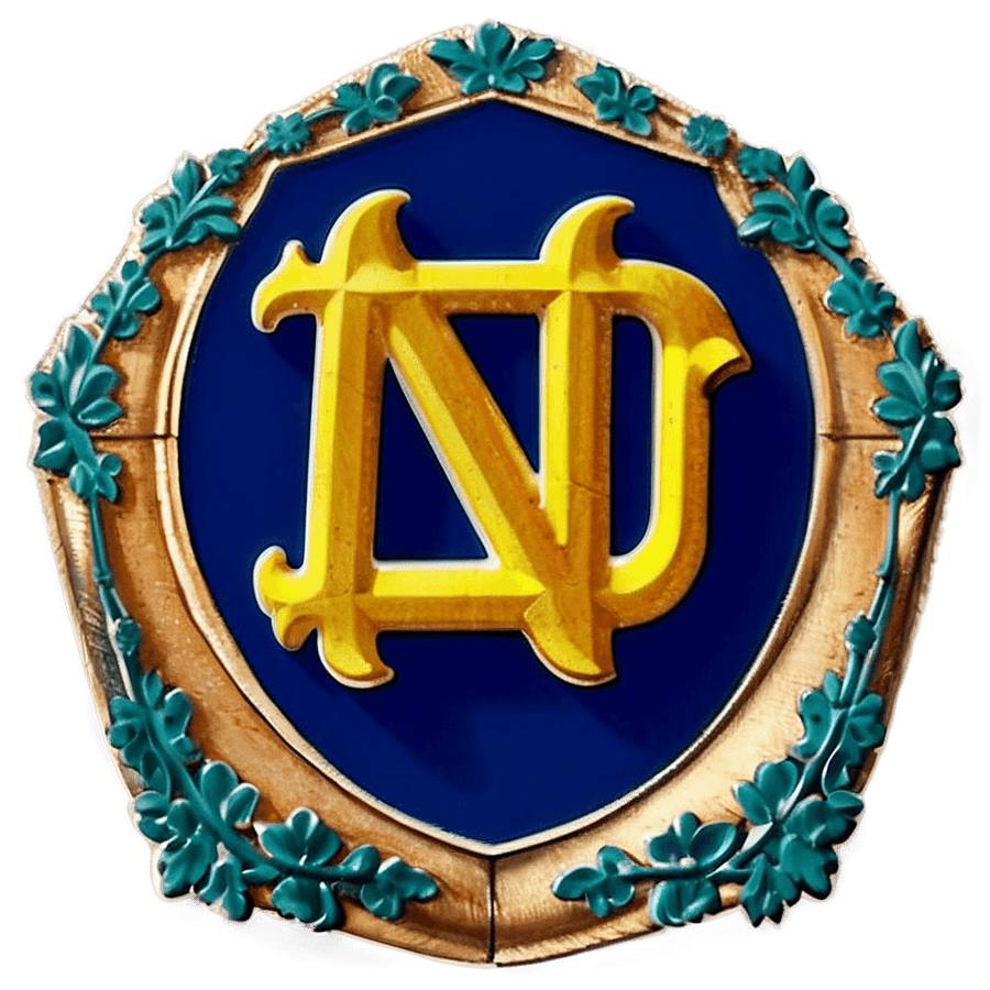 Vintage Notre Dame Logo PNG mlj42