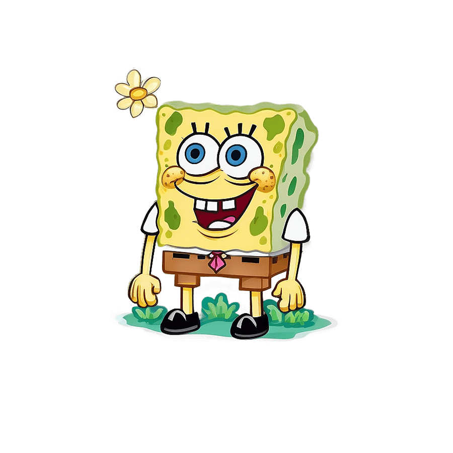 Spongebob Garden Flower PNG uth81