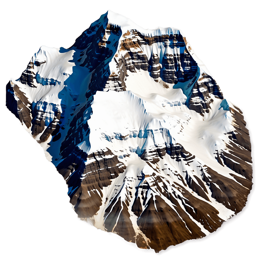Mount Everest Top View PNG 06252024