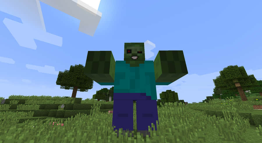 Incontronel Bosco Oscuro con Zombie di Minecraft