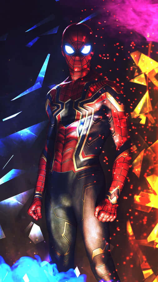 Android'sMarvel's Avengers Spiderman Krystal Baggrund Baggrund