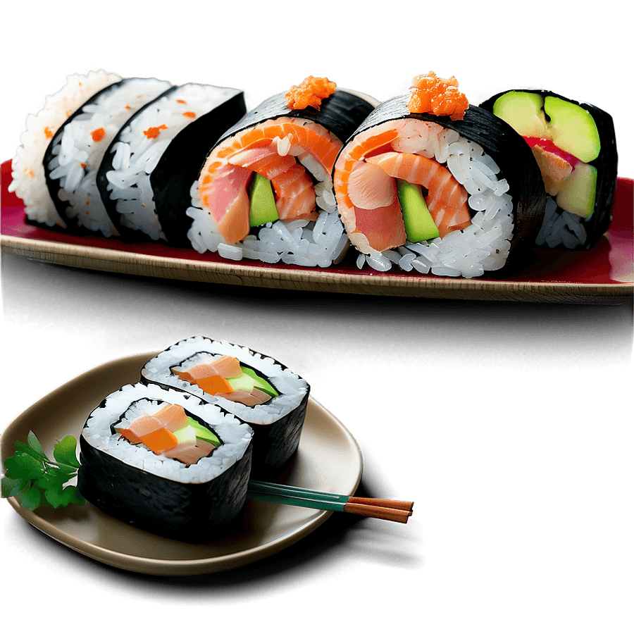 Sushi Plates Design PNG ahg19