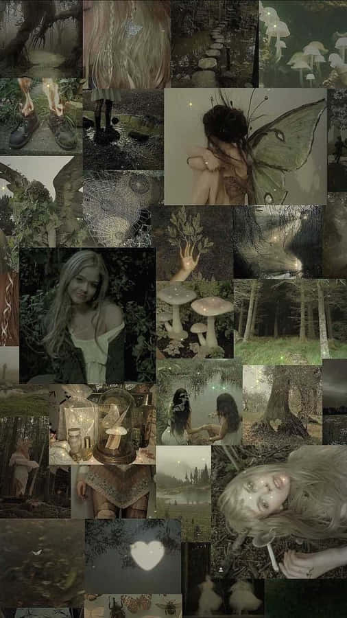 Collage Estetico Dark Fairycore
