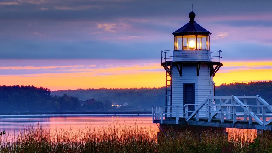 Small Sunset Lighthouse