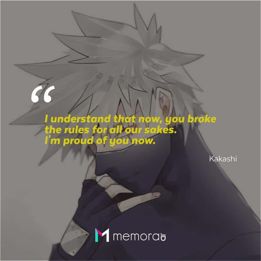 Kakashicitater 1024 x 1024 tapet