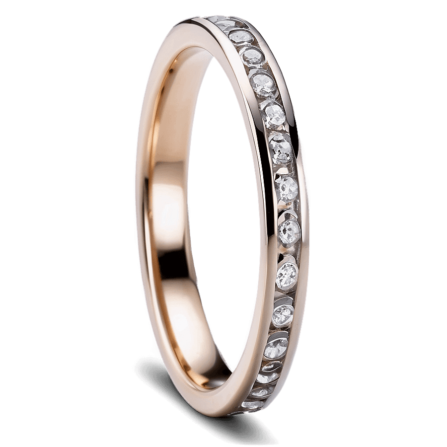 Bezel Set Wedding Ring PNG 05242024