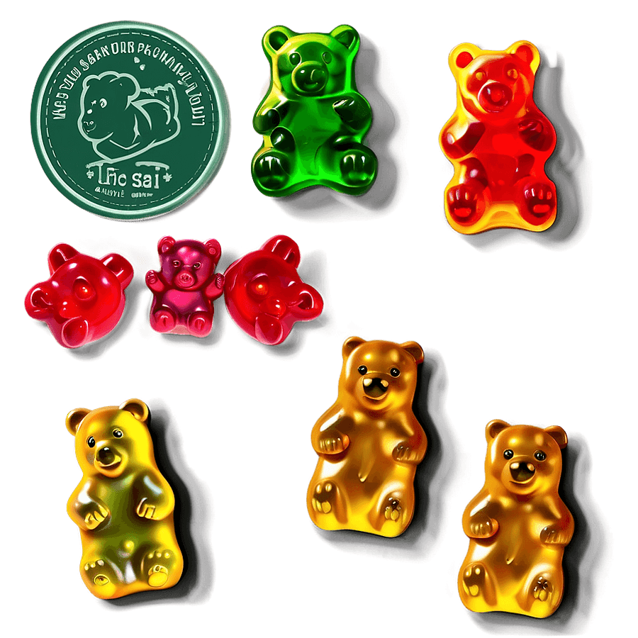 Gummy Bear in Jar PNG 45