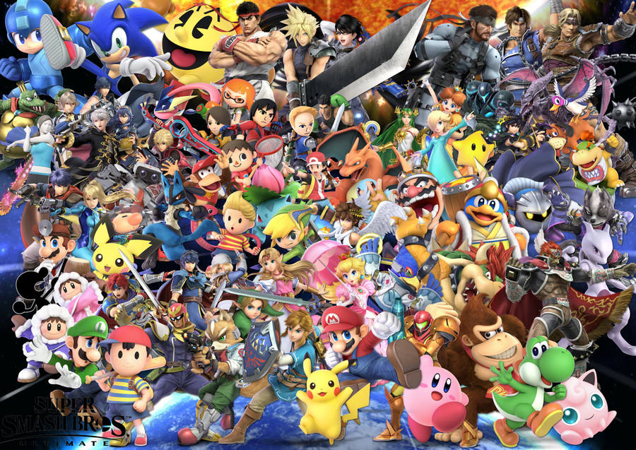 Download 4k Background Super Smash Bros Ultimate Wallpaper | Wallpapers.com